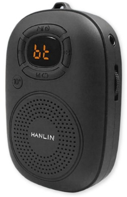 HANLIN BTE200 隨身稀土重低音插卡藍牙喇叭, Black