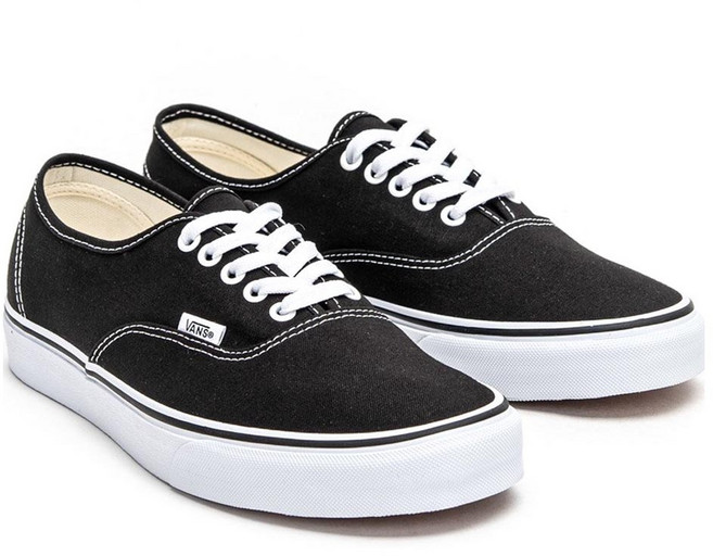VANS 男女適用Authentic滑板鞋 VN000EE3BLK1