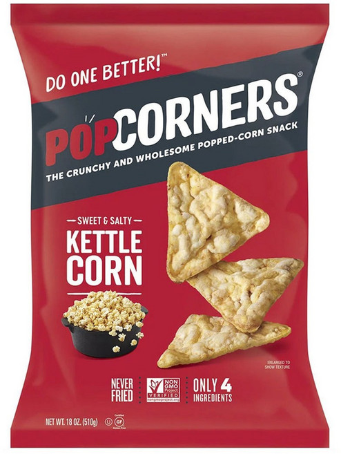 POPCORNERS 爆米花脆片 鹹甜口味, 510g, 1包