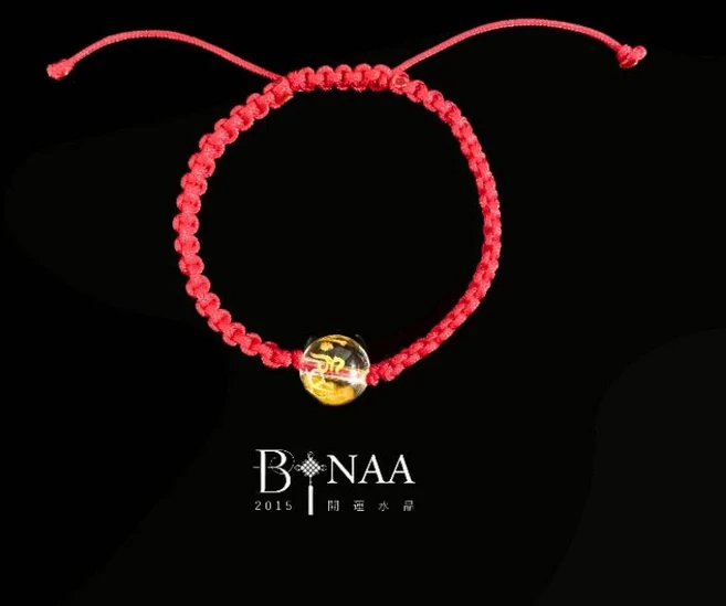 BYNAA 開運水晶寶寶手鍊 紅繩編織 寶寶手環 寶寶飾品