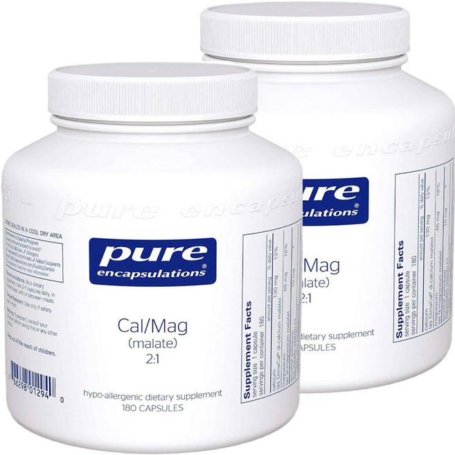 Pure Encapsulations 鈣鎂補充膠囊, 180顆, 2罐