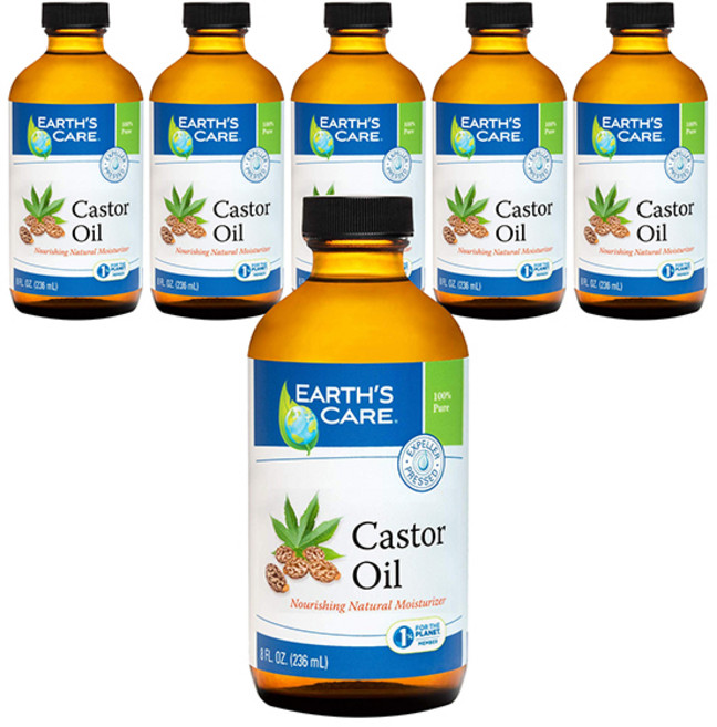 Earth's Care 蓖麻油, 6瓶, 236ml