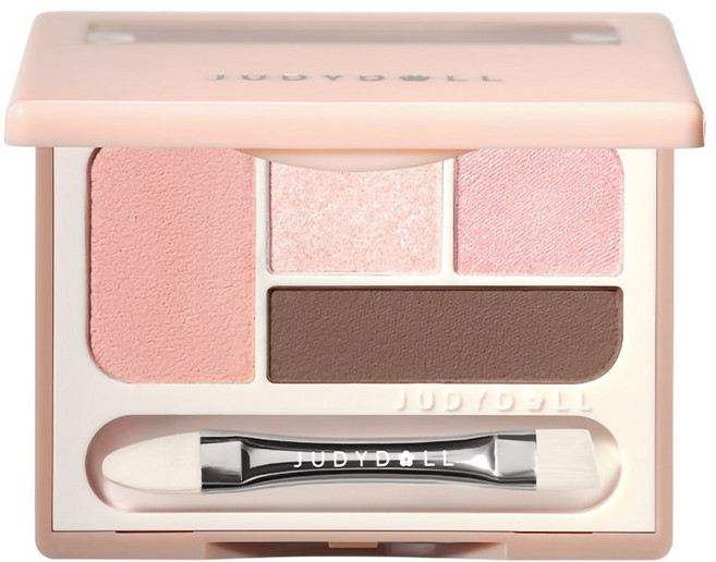 JUDYDOLL橘朵 四色臥蠶盤, 1盒, 粉色，棕色
