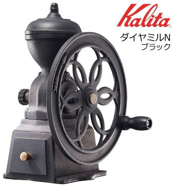 【日本 Kalita】復古手搖磨豆機 - 咖啡店裝飾、手沖咖啡, 古典紅/消光黑, 約50g