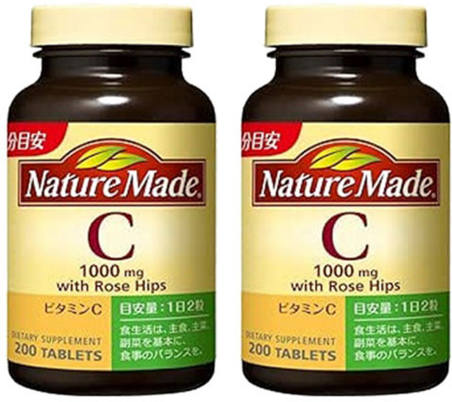 Nature Made 萊萃美 維生素C玫瑰果錠 1000mg, 2個, 200片