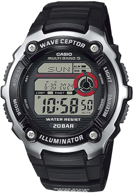CASIO 卡西歐 手錶 卡西歐系列 Wave Ceptor WV-200R-1AJF 男士 黑色
