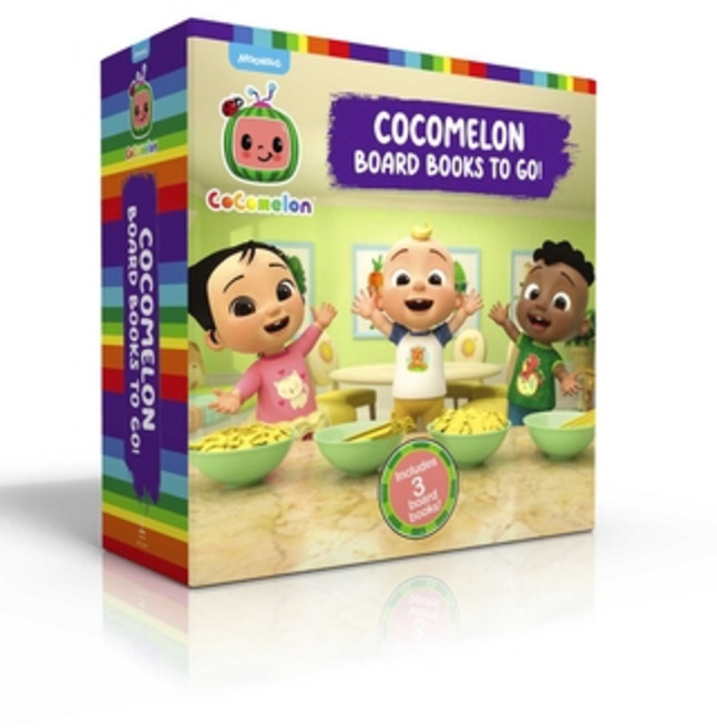 (英文圖書)Cocomelon Board Books to Go! (Boxed Set): Pasta Party!; I Like My Name; Let's... Board Books, Simon Spotlight, 英文, 厚頁書