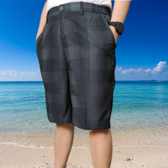 涼感速乾機能中高腰五分褲