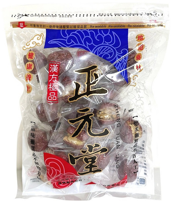 正元堂 紅棗夾核桃, 300g, 1個