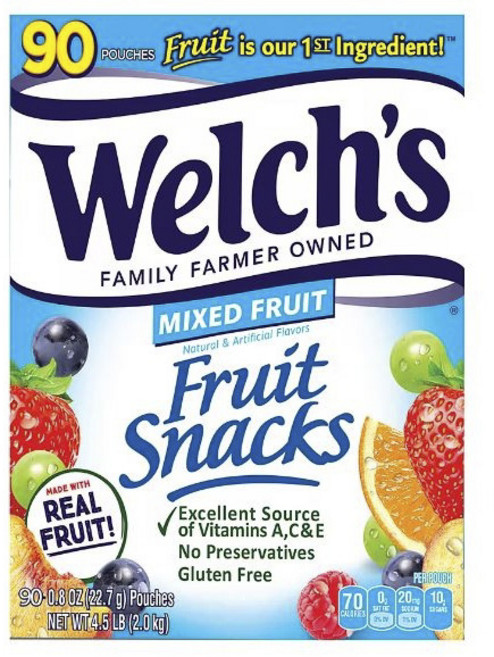 Welch's 威氏 綜合果汁軟糖, 1盒, 2kg