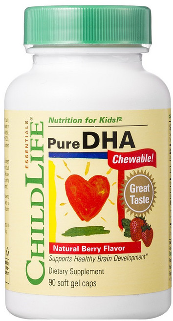 CHILDLIFE 孩童DHA咀嚼式軟膠囊 莓果風味, 90顆, 1罐
