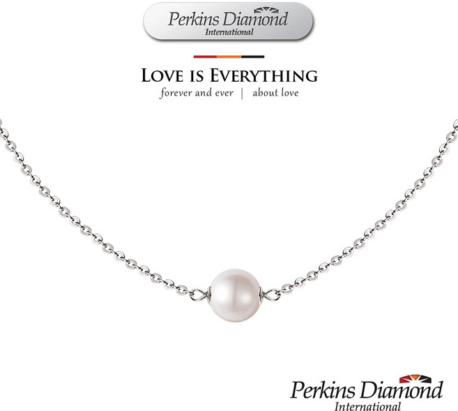 Perkins Diamond International Classic系列 珍珠項鍊 黃K金鍊款