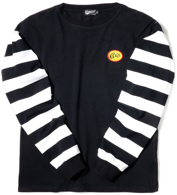 CABRON NORTHCREST KNIT LONG SLEEVE T-SHIRT 條紋拼接薄長袖