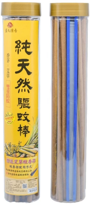 益成檀香 香茅艾草蚊香棒, 原木色
