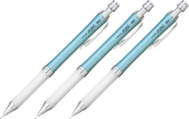 Uni 三菱 a gel 自動鉛筆 M5-807GG 綠松石綠 71, 3個, 0.5mm