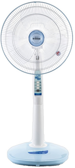 優佳麗16吋立扇 HY-9167 高度可調 多段風速 簡約時尚 居家必備涼風扇, 粉藍色