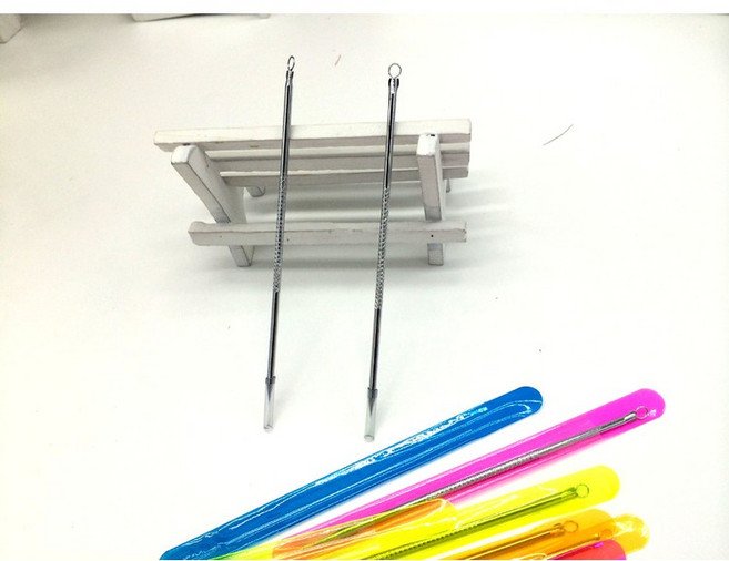 枕頭山 雙頭不鏽鋼粉刺針痘痘針青春棒鋼針 A-59, 1套, 無