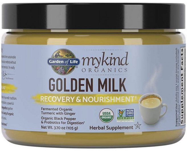 Garden of Life 養生黃金牛奶沖泡粉, 1個, 105g