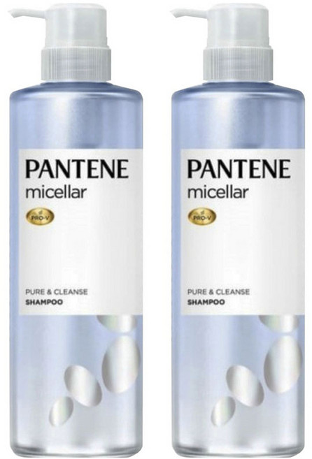 PANTENE 潘婷 Micella系列賦活淨化無矽膠洗髮精, 2個, 500ml