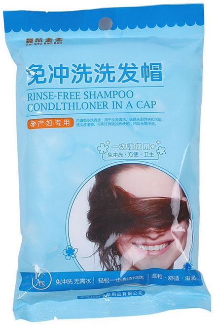 袋鼠寶寶 免沖洗洗髮帽, 1個, 无香精