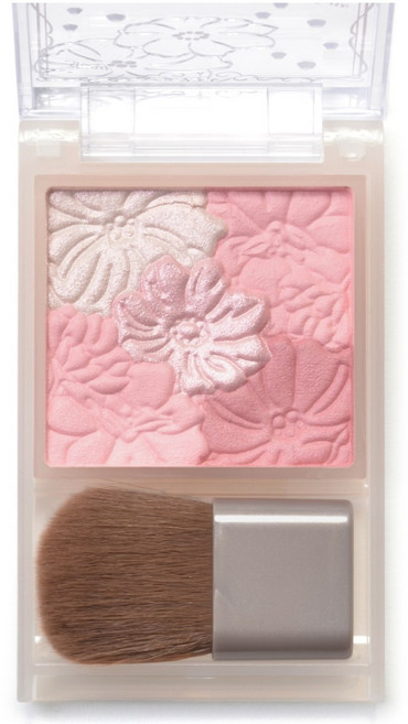 CANMAKE 花漾戀愛修容腮紅 6.3g - 打造自然紅潤好氣色 持久顯色 附贈刷具, B02玫瑰芭蕾, 1個