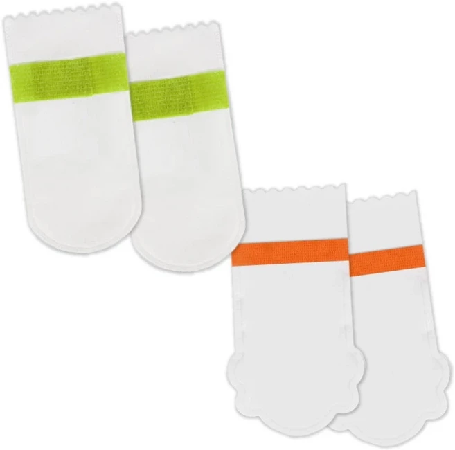 【耐磨升級防水】一次性狗狗鞋套 寵物外出防水鞋 多尺寸可選 保護腳部清潔 防水款, 防水款【 一組五套】, 1個