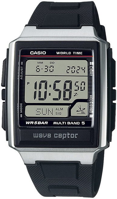 CASIO 卡西歐 男款Wave ceptor系列Multiband 5 WR 5 bar防水聚氨酯手錶 WV-59R-1AJF