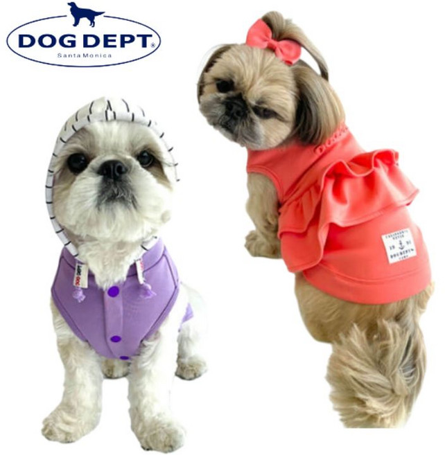 DOG DEPT 太空棉情侶裝 寵物衣服, 粉色, 紫色