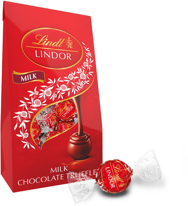 Lindt 瑞士蓮 LINDOR 牛奶松露巧克力, 1個, 144g