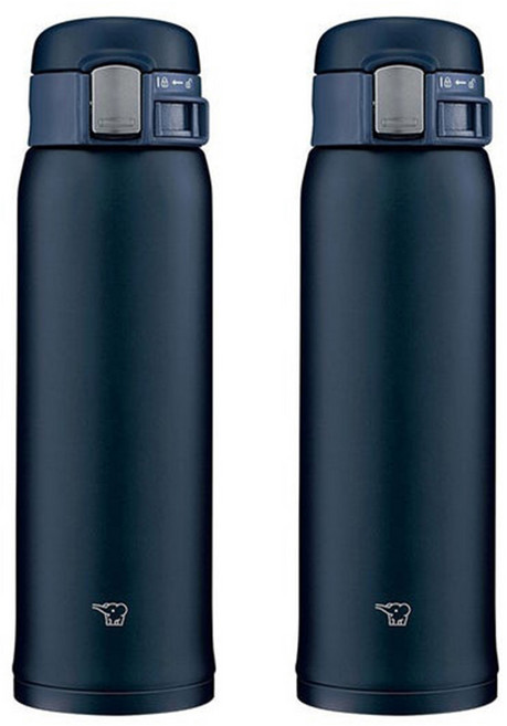 ZOJIRUSHI 象印 一鍵式保溫保冷隨行杯 標準型 SMSF48AD, 2個, 480ml, 海軍藍