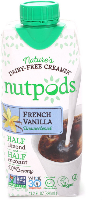 nutpods 杏仁椰子奶精 法式香草風味 無糖, 330毫升, 1個