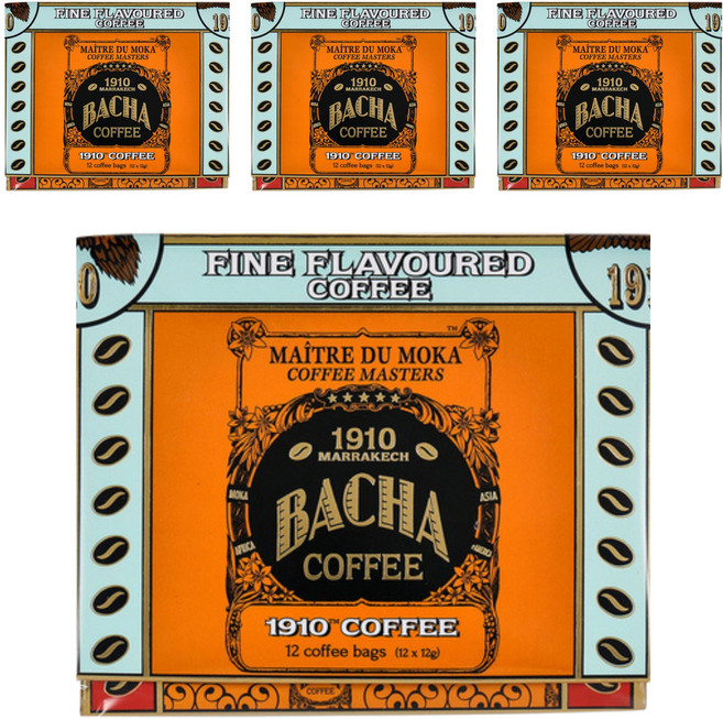 BACHACOFFEE 1910濾掛咖啡包, 4盒, 12包, 12g
