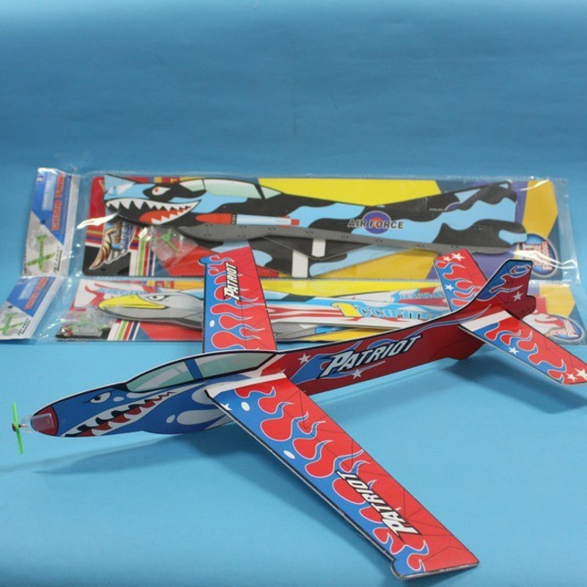 45cm 特大 保麗龍 手擲滑翔機 DIY高空 童玩飛機, 1個