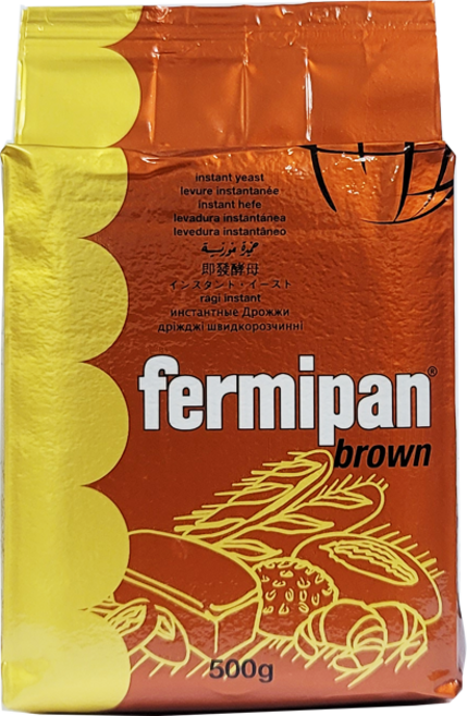 Fermipan 滿點即發酵母 棕色 高糖用 - 輕鬆製作美味麵包, 500g, 1盒