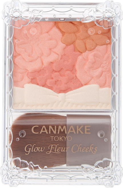 CANMAKE 花漾戀愛修容腮紅 6.3g, 1個, 03 夢幻橙粉