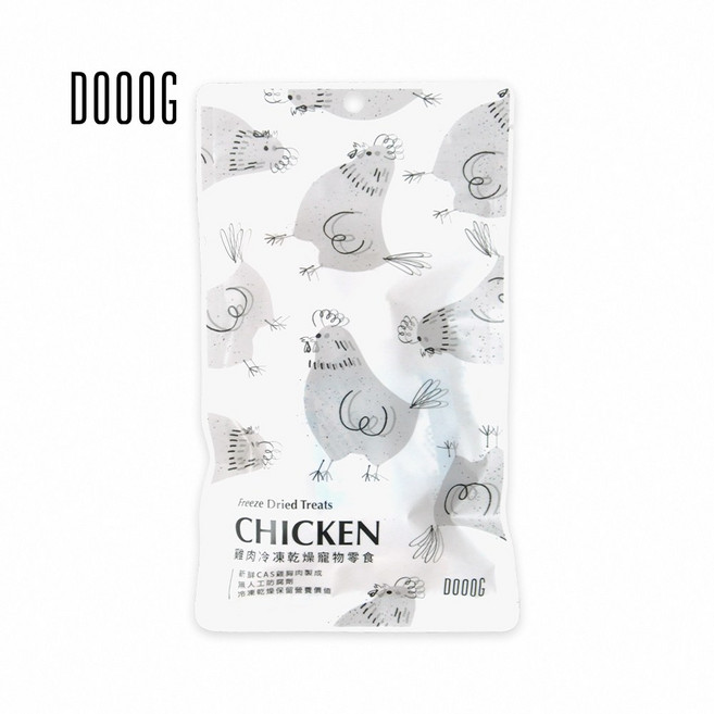 DOOOG 冷凍乾燥寵物零食, 35g, 1個, 雞肉