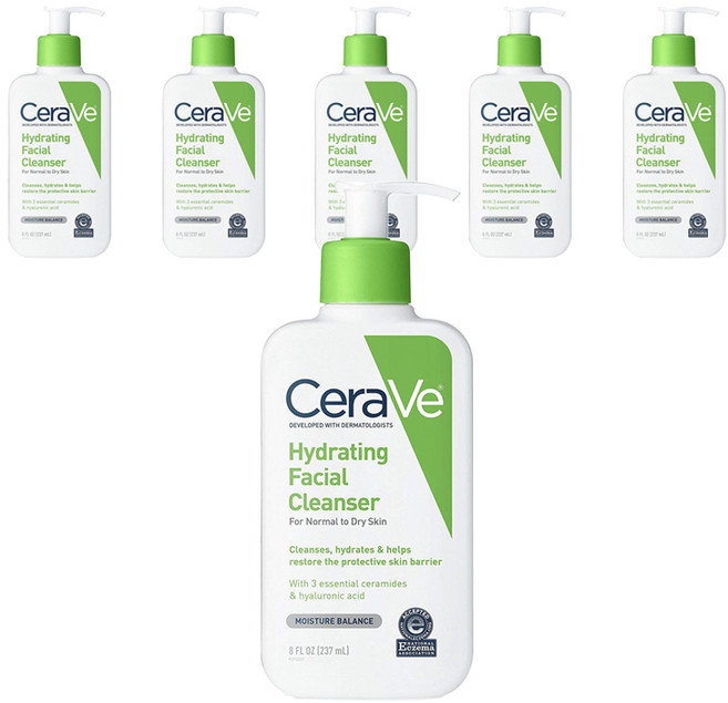 CeraVe 適樂膚 輕柔保濕潔面乳, 6瓶, 237ml