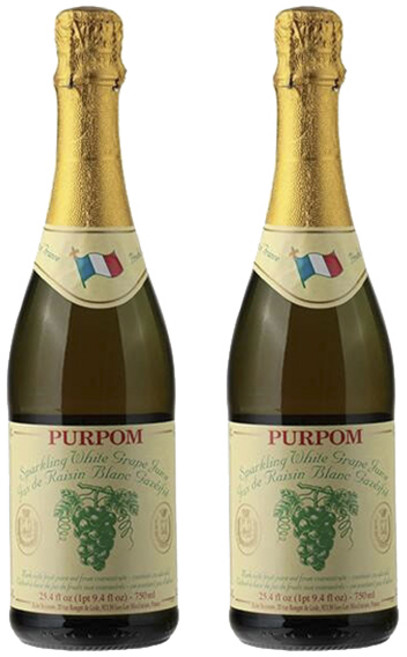 PURPOM 氣泡白葡萄汁, 2瓶, 750ml