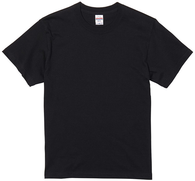 United Athle 500101 日本品牌 5.6oz 純棉素Tee 短袖T恤 黑色 2XL