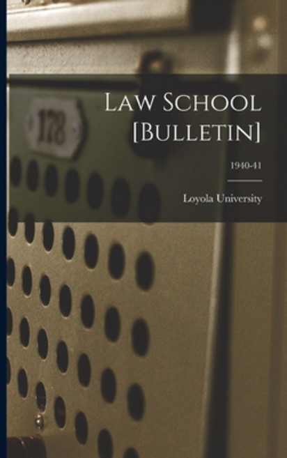 (英文圖書) Law School [Bulletin]; 1940-41 平裝版, Hassell Street Press, 英文