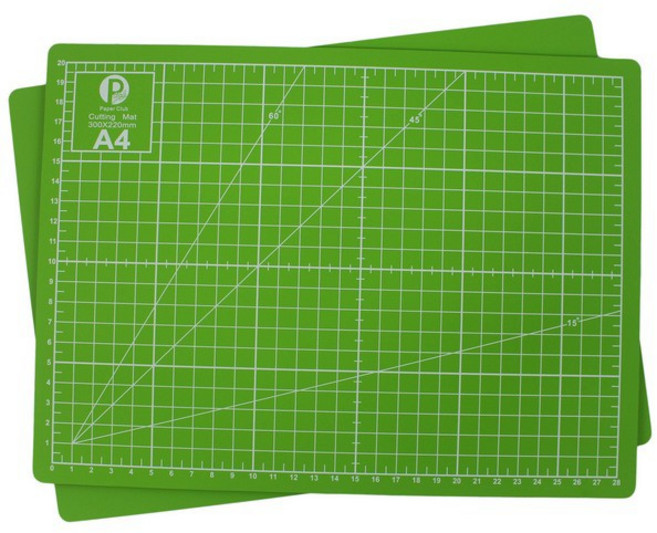 萬國牌彩色切割墊 PVC軟質切割板 MIT製 精準切割 辦公事務 美工設計, 蘋果綠