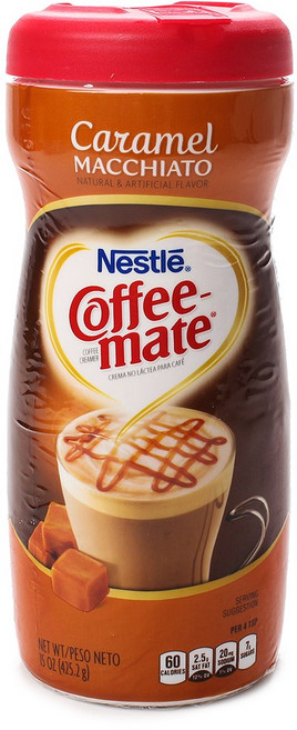 Coffee mate 咖啡伴侶 焦糖瑪奇朵風味奶精粉, 425.2g, 1罐, 1罐
