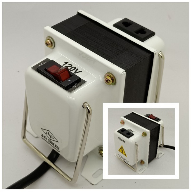 日本電器專用降壓器(美國使用日本電器) 500W-2000W 矽鋼片H18 0.35mm 120/100 500W白色, 120/100  500W白色