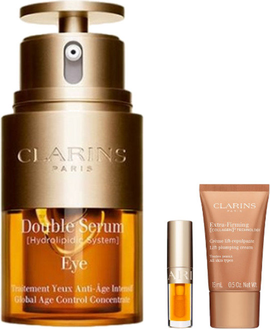 클라랑스 더블세럼 아이크림, 1개, 20ml (+R.LUX 립오일+크림 2종 증정)