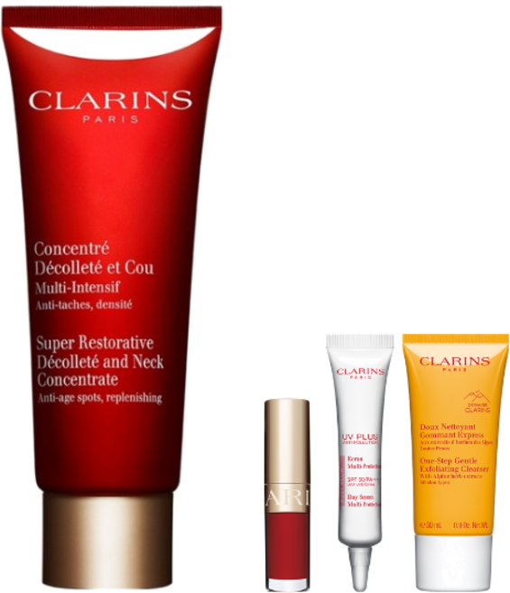 클라랑스 수퍼 레스토러티브 데콜테 앤 넥 콘센트레이트, 75ml, 1개 (+R.LUX 샘플 3종 세트 추가 증정)