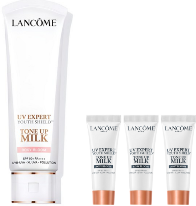 랑콤 UV 엑스퍼트 톤업 로지 블룸 선크림 SPF50+ PA++++, 1개, 50ml (+톤 업 로지 10ML 3개 증정)