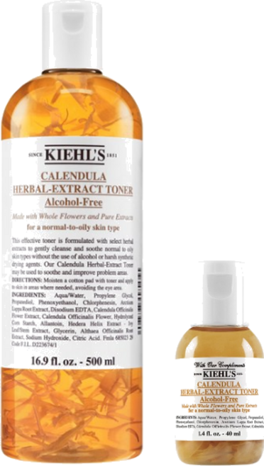 키엘 칼렌듈라 허벌 엑스트렉트 토너, 1개, 500ml (+키엘 토너 40ml 사은품 증정)