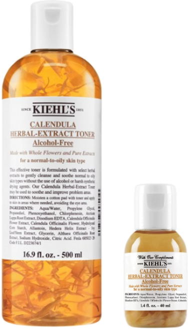 키엘 칼렌듈라 허벌 엑스트렉트 토너, 1개, 500ml (+키엘 칼렌듈라 토너 사은품 증정)