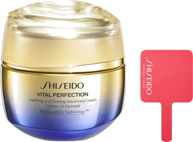 시세이도 바이탈 퍼펙션 업리프팅 앤 퍼밍 어드밴스드 크림, 1개, 50ml (+시세이도 레드 핸들 미러 사은품 증정) - 쿠팡