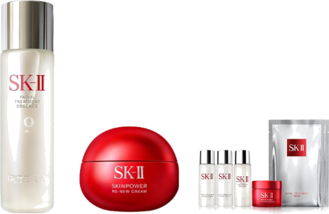 에스케이투 페이셜 트리트먼트 에센스 160ml + 스킨파워 리뉴 크림 50g, 1세트 (+에스케이투 6종 사은품 증정) - 쿠팡